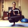 Sushmita Sen aces the balancing yoga pose, see in pics