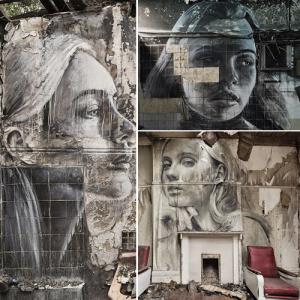 Artist paints heartbreaking portraits of women crumbling amidst Emptiness