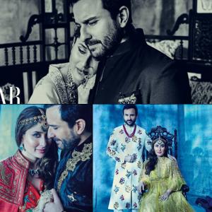 Saifeena's intense romance on Harper's Bazaar Bride