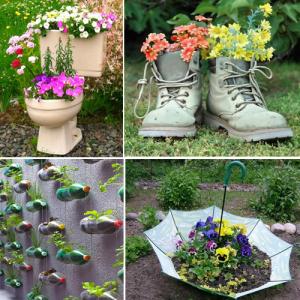 5 Ways to decor your garden from waste material without spending money