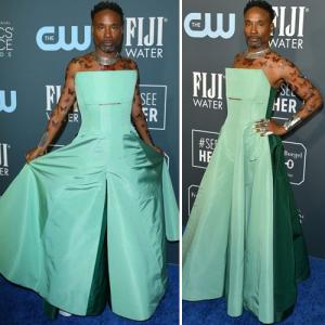 Billy Porter stuns in teal jumpsuit gown at Critics Choice Awards 2020