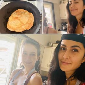 Katrina Kaif and Isabelle experiment with cooking during lockdown