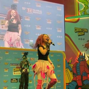 THE BEST CROWD SO FAR CELINEDEE MATAHARI  (AR RAHMAN DUBAI DISCOVERY) ON HER SHOW AT JAIPUR FIRST-EVER COMIC CON 