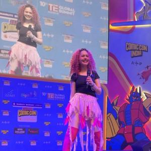 THE BEST CROWD SO FAR CELINEDEE MATAHARI (AR RAHMAN DUBAI DISCOVERY) ON HER SHOW AT JAIPUR FIRST-EVER COMIC CON