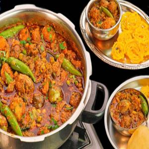 Undhiyu Pots: A Gujarati Veggie Medley Made Easy in a Pressure Cooker for Small Families