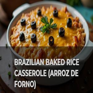 Brazilian Arroz de Forno A Comforting, Cheesy Baked Rice Dish