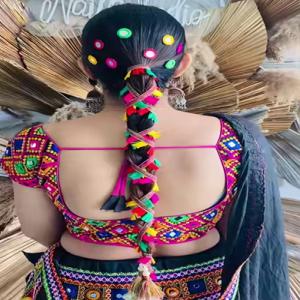 Navaratri Hairstyles for Garba Night